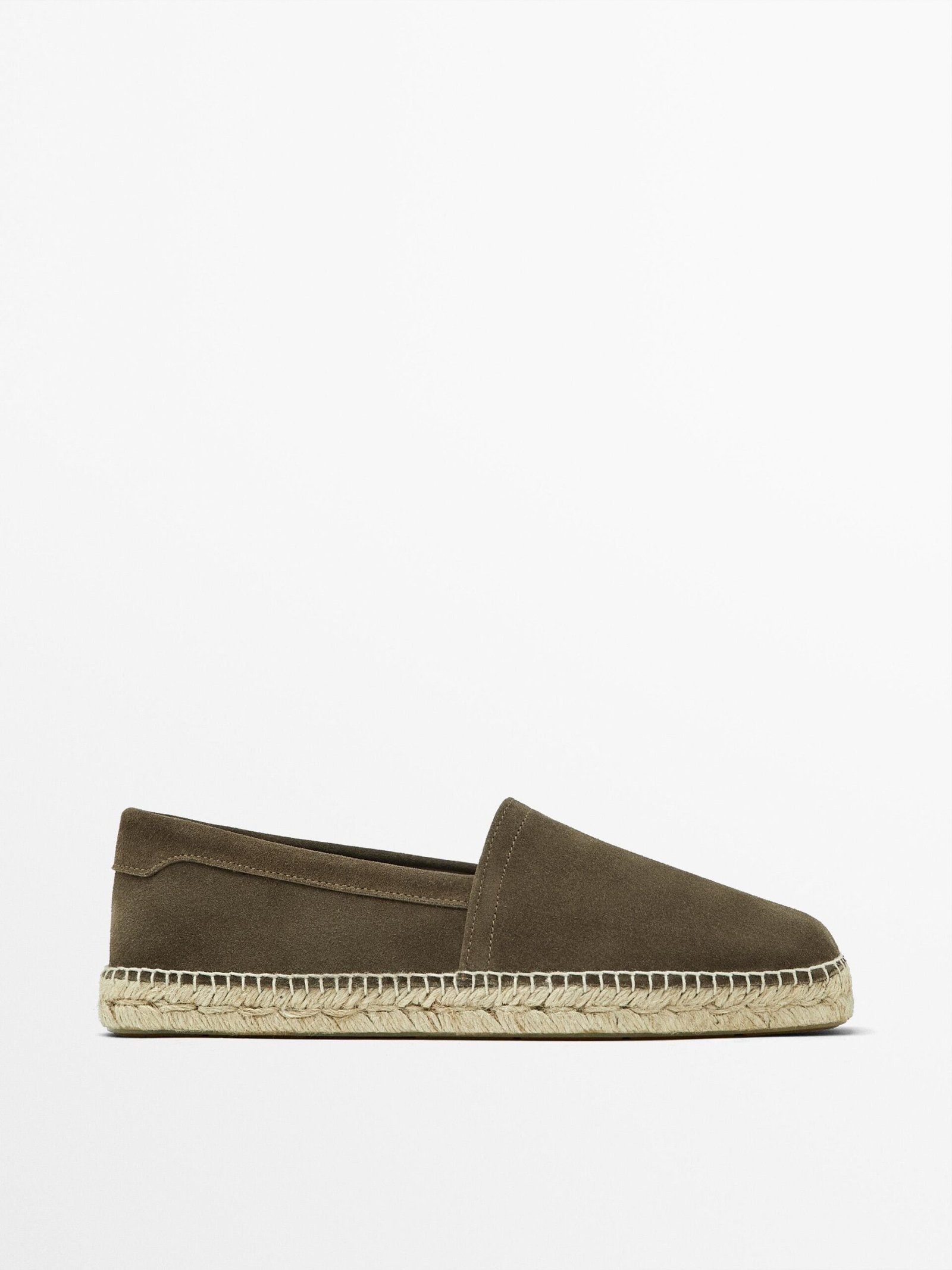 Split suede espadrilles mink-1