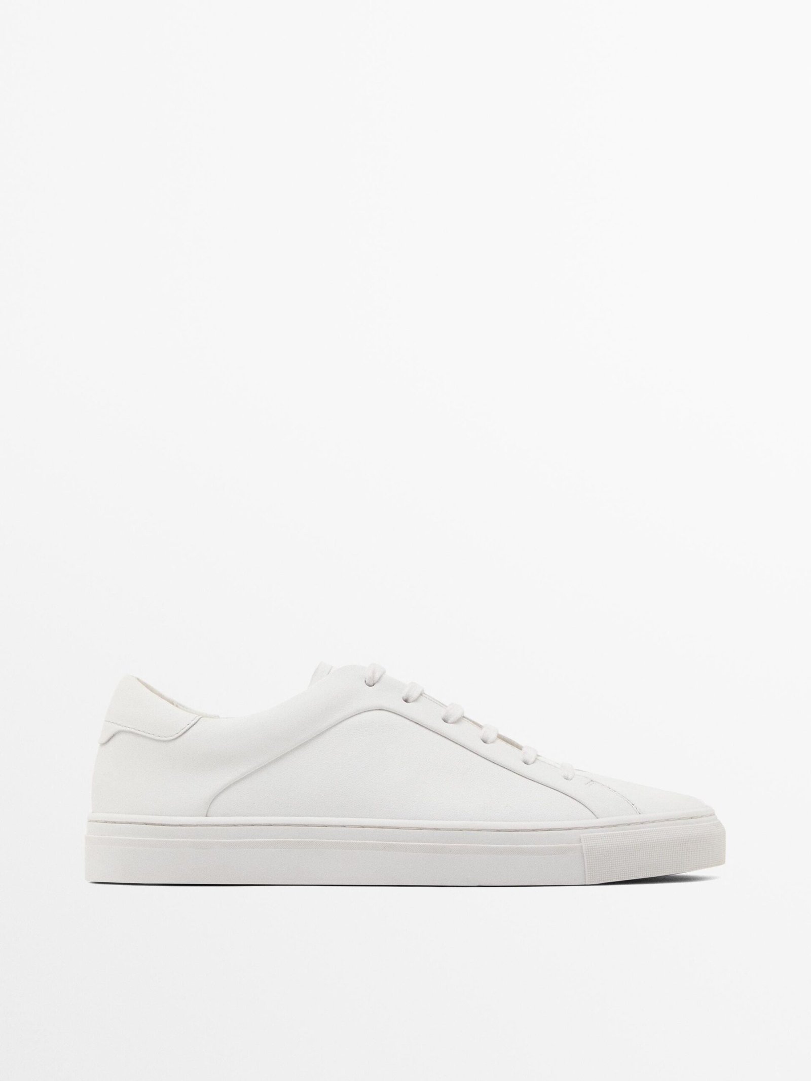 Split suede trainers WHTIE -1